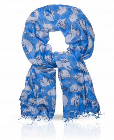 Палантин Женский S-CATS/BLUE